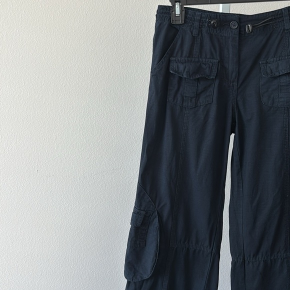 Brandy Melville Pants Sz XS-S Cargo Utility Parachute Wide Leg Y2K 200s Revival - Picture 10 of 15